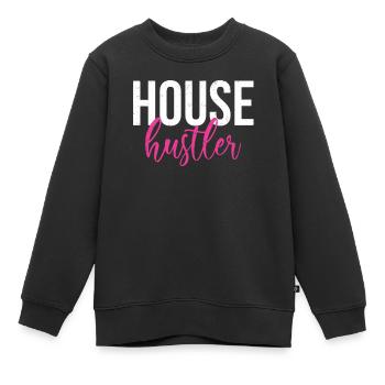 Immobilienmakler - Kinder Premium Organic Sweatshirt - Schwarz - Vorne - AI Model Kid Female (0cm)