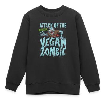 Zombie - Kinder Premium Organic Sweatshirt - Schwarz - Vorne - AI Model Kid Female (0cm)