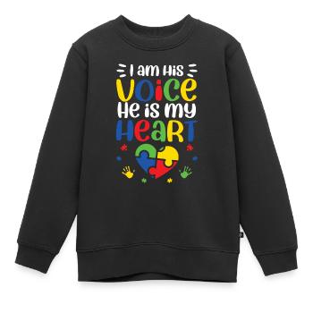 Autismus Awareness Day Autist Geschenk - Kinder Premium Organic Sweatshirt - Schwarz - Vorne - AI Model Kid Female (0cm)
