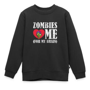 Zombie - Kinder Premium Organic Sweatshirt - Schwarz - Vorne - AI Model Kid Female (0cm)