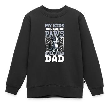 Bull Arab Papa - Kinder Premium Organic Sweatshirt - Schwarz - Vorne - AI Model Kid Female (0cm)