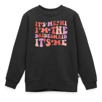Junggesellin - Kinder Premium Organic Sweatshirt - Schwarz - Vorne - AI Model Kid Female (0cm)