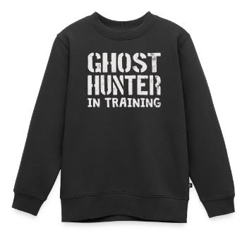 Ghost Hunter Paranormal Investigator Geisterjagd - Kinder Premium Organic Sweatshirt - Schwarz - Vorne - AI Model Kid Female (0cm)