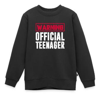 Teenager Teenie Teen Teens Teeny Geschenk - Kinder Premium Organic Sweatshirt - Schwarz - Vorne - AI Model Kid Female (0cm)