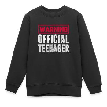 Teenager - Kinder Premium Organic Sweatshirt - Schwarz - Vorne - AI Model Kid Female (0cm)
