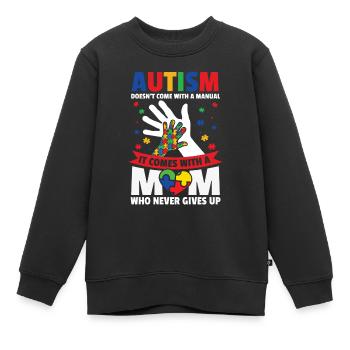 Autismus Awareness Day Autist Geschenk - Kinder Premium Organic Sweatshirt - Schwarz - Vorne - AI Model Kid Female (0cm)