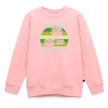 Münzsammler Lustige Münzen sammeln Numismatik - Kinder Premium Organic Sweatshirt - Rosa - Vorne - AI Model Kid Female (0cm)