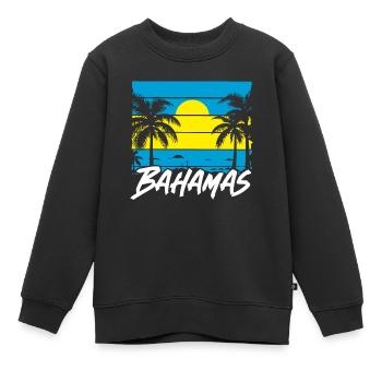 Bahamas Île des Caraïbes Cadeau d’été de l’Atlantique - Sweat Premium enfant bio - noir - Devant - AI Model Kid Female (0cm)