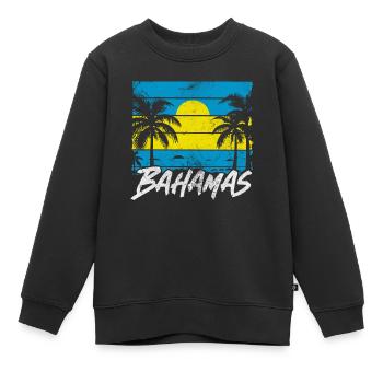 Bahamas - Sweat Premium enfant bio - noir - Devant - AI Model Kid Female (0cm)