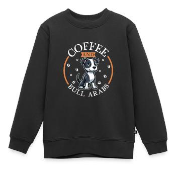 Kaffee und Bull Arab - Kinder Premium Organic Sweatshirt - Schwarz - Vorne - AI Model Kid Female (0cm)