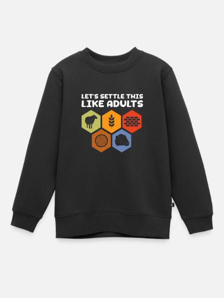 Brettspiel Brettspiele Spieleabend Spiele Geschenk - Kinder Premium Organic Sweatshirt - Schwarz