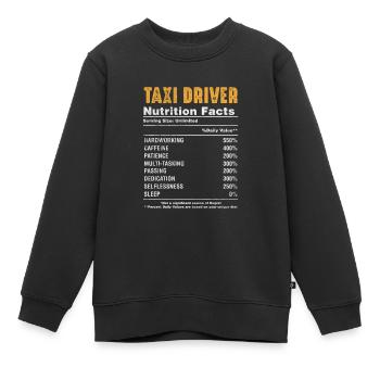 Taxi Taxifahrer Verkehr Beruf Geschenk - Kinder Premium Organic Sweatshirt - Schwarz - Vorne - AI Model Kid Female (0cm)