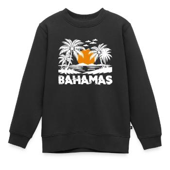 Bahamas Île des Caraïbes Cadeau d’été de l’Atlantique - Sweat Premium enfant bio - noir - Devant - AI Model Kid Female (0cm)