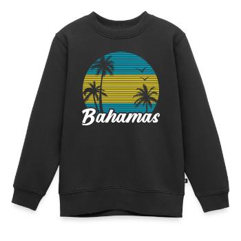 Bahamas Île des Caraïbes Cadeau d’été de l’Atlantique - Sweat Premium enfant bio - noir - Devant - AI Model Kid Female (0cm)