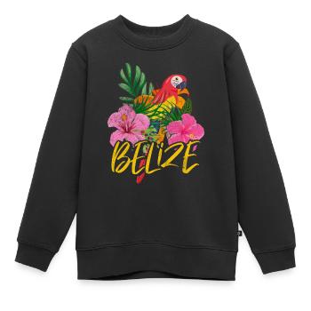 Belize - Kinder Premium Organic Sweatshirt - Schwarz - Vorne - AI Model Kid Female (0cm)