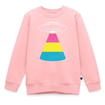 Alien - Kinder Premium Organic Sweatshirt - Rosa - Vorne - AI Model Kid Female (0cm)