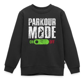 Backflip - Sweat Premium enfant bio - noir - Devant - AI Model Kid Female (0cm)