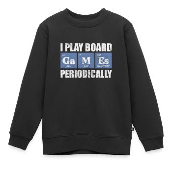 Brettspiel - Kinder Premium Organic Sweatshirt - Schwarz - Vorne - AI Model Kid Female (0cm)