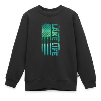 Wakeboard - Kinder Premium Organic Sweatshirt - Schwarz - Vorne - AI Model Kid Female (0cm)