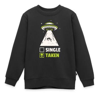 Étranger - Sweat Premium enfant bio - noir - Devant - AI Model Kid Female (0cm)