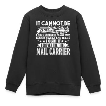 Mail Carrier Forever Title Mail Carrier - Kids Premium Organic Sweatshirt - black - Front - AI Model Kid Female (0cm)