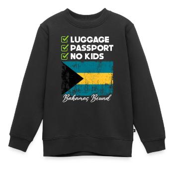 Bahamas Île des Caraïbes Cadeau d’été de l’Atlantique - Sweat Premium enfant bio - noir - Devant - AI Model Kid Female (0cm)