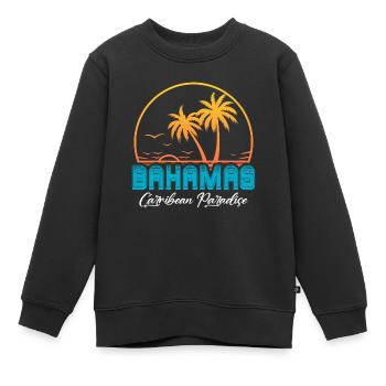 Bahamas Île des Caraïbes Cadeau d’été de l’Atlantique - Sweat Premium enfant bio - noir - Devant - AI Model Kid Female (0cm)