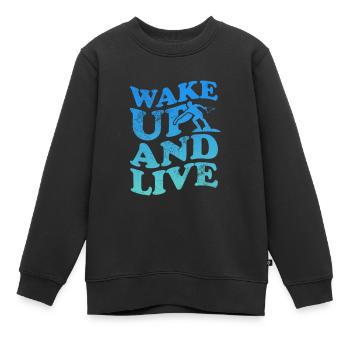 Wakeboard - Kinder Premium Organic Sweatshirt - Schwarz - Vorne - AI Model Kid Female (0cm)