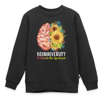 Autismus - Kinder Premium Organic Sweatshirt - Schwarz - Vorne - AI Model Kid Female (0cm)
