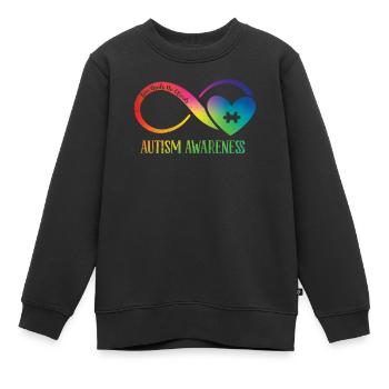 Autismus - Kinder Premium Organic Sweatshirt - Schwarz - Vorne - AI Model Kid Female (0cm)