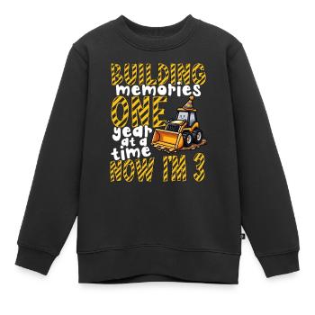 Erinnerungen Ein Jahr Nach Dem Anderen Aufbauen 3. - Kinder Premium Organic Sweatshirt - Schwarz - Vorne - AI Model Kid Female (0cm)