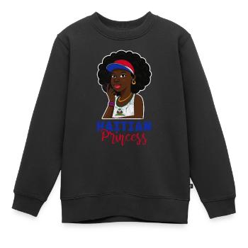 Haiti - Kinder Premium Organic Sweatshirt - Schwarz - Vorne - AI Model Kid Female (0cm)