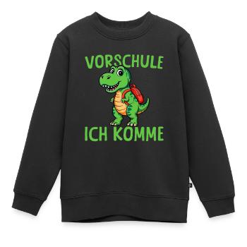 Vorschule Dinosaurier Einschulung - Kinder Premium Organic Sweatshirt - Schwarz - Vorne - AI Model Kid Female (0cm)