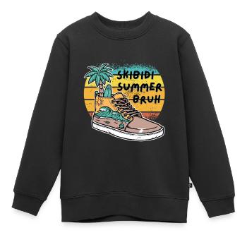 Letzter Schultag Habe ein Skibidi Sommer Bruh Geschenk - Kinder Premium Organic Sweatshirt - Schwarz - Vorne - AI Model Kid Female (0cm)