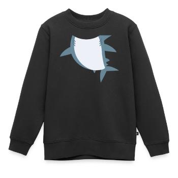 Drôle de costume de requin animal pour Halloween - Sweat Premium enfant bio - noir - Devant - AI Model Kid Female (0cm)