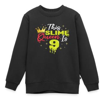 Craft Kids Slime Lover Slime Girl Alter 9 Kid - Kinder Premium Organic Sweatshirt - Schwarz - Vorne - AI Model Kid Female (0cm)