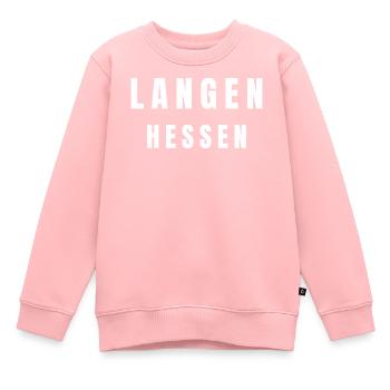 Langen, Hesse - Sweat Premium enfant bio - rose - Devant - AI Model Kid Female (0cm)