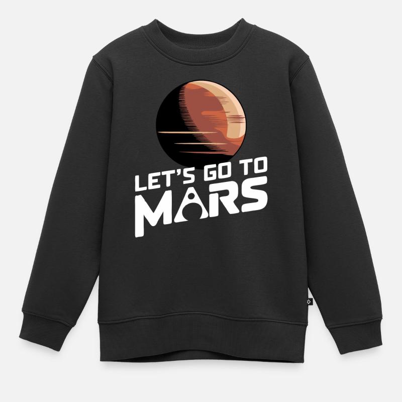 Mars Planète Planète Système Solaire - Sweat Premium enfant bio - noir