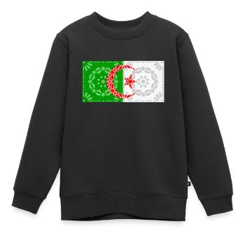 Algerien - Kinder Premium Organic Sweatshirt - Schwarz - Vorne - AI Model Kid Female (0cm)
