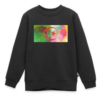 Algerien - Kinder Premium Organic Sweatshirt - Schwarz - Vorne - AI Model Kid Female (0cm)