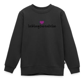 Lieblingsurenkelin Enkel Urenkeltochter Ur Enkelin - Kinder Premium Organic Sweatshirt - Schwarz - Vorne - AI Model Kid Female (0cm)