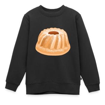 Gugelhupf cake for birthday birthday party - Sweat Premium enfant bio - noir - Devant - AI Model Kid Female (0cm)