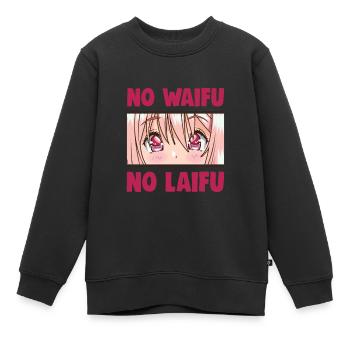 Drôle otaku anime manga gag - Sweat Premium enfant bio - noir - Devant - AI Model Kid Female (0cm)