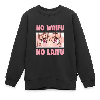 Lustige Otaku Anime Manga Gag - Kinder Premium Organic Sweatshirt - Schwarz - Vorne - AI Model Kid Female (0cm)
