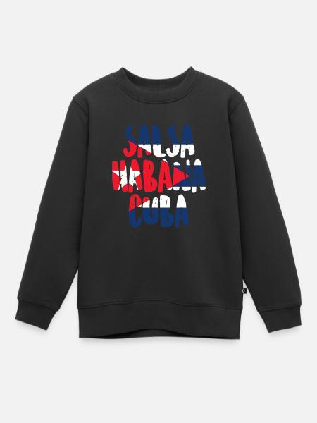 Salsa La Havane Cuba - Sweat Premium enfant bio - noir