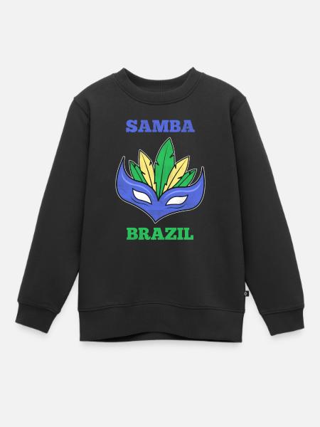 Cadeau Samba Brésil - Sweat Premium enfant bio - noir