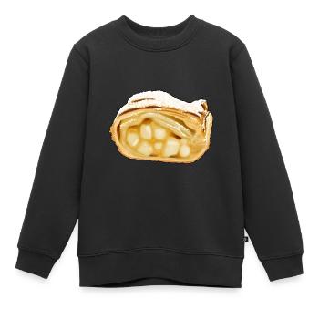 Bayerischer Apfelstrudel Apfel Dessert - Kinder Premium Organic Sweatshirt - Schwarz - Vorne - AI Model Kid Female (0cm)