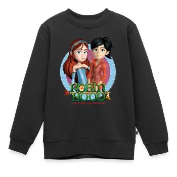 Robin Hood Maid Marian Und Scarlett - Kinder Premium Organic Sweatshirt - Schwarz - Vorne - AI Model Kid Female (0cm)