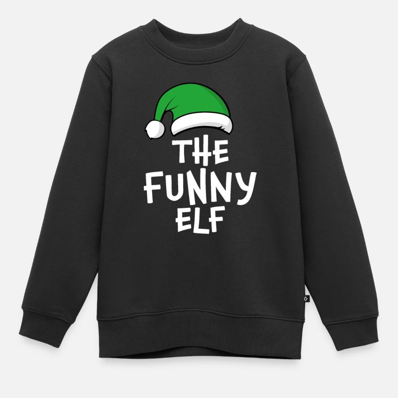 L’Elfe drôle - Sweat Premium enfant bio - noir