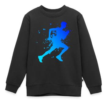 Course à pied Jogging Hommes Femmes Course à pied - Sweat Premium enfant bio - noir - Devant - AI Model Kid Female (0cm)
